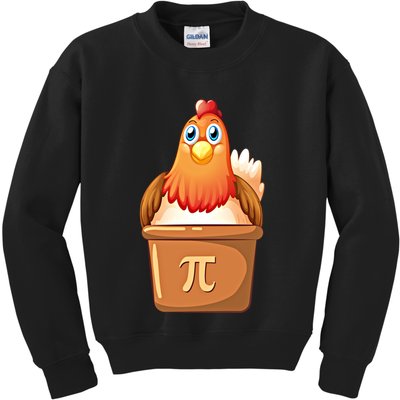 Chicken Pot Pi Day 3 14 Pie Pun Math Club Funny Geek Nerd Gift Kids Sweatshirt