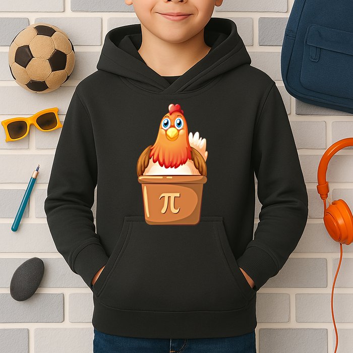 Chicken Pot Pi Day 3 14 Pie Pun Math Club Funny Geek Nerd Gift Kids Hoodie