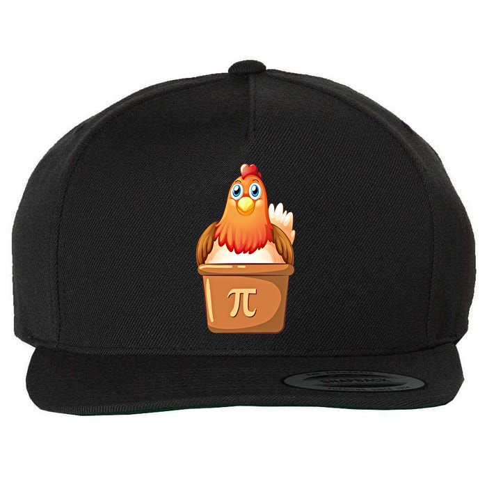 Chicken Pot Pi Day 3 14 Pie Pun Math Club Funny Geek Nerd Gift Wool Snapback Cap