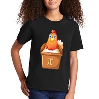 Chicken Pot Pi Day 3 14 Pie Pun Math Club Funny Geek Nerd Gift Kids T-Shirt