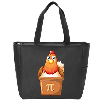 Chicken Pot Pi Day 3 14 Pie Pun Math Club Funny Geek Nerd Gift Zip Tote Bag
