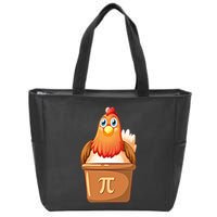 Chicken Pot Pi Day 3 14 Pie Pun Math Club Funny Geek Nerd Gift Zip Tote Bag