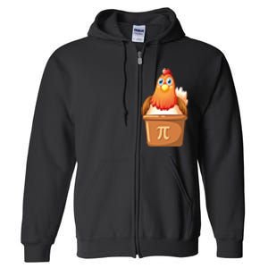 Chicken Pot Pi Day 3 14 Pie Pun Math Club Funny Geek Nerd Gift Full Zip Hoodie