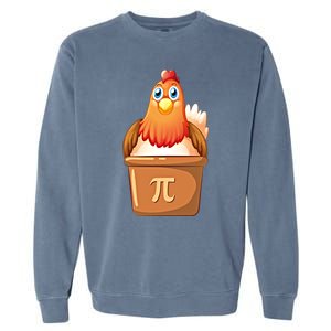 Chicken Pot Pi Day 3 14 Pie Pun Math Club Funny Geek Nerd Gift Garment-Dyed Sweatshirt