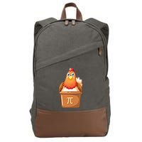 Chicken Pot Pi Day 3 14 Pie Pun Math Club Funny Geek Nerd Gift Cotton Canvas Backpack