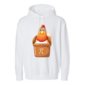 Chicken Pot Pi Day 3 14 Pie Pun Math Club Funny Geek Nerd Gift Garment-Dyed Fleece Hoodie