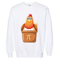 Chicken Pot Pi Day 3 14 Pie Pun Math Club Funny Geek Nerd Gift Garment-Dyed Sweatshirt