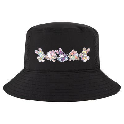Cute Pastel Plaid Easter Bunnies Bunny Rabbits Cool Comfort Performance Bucket Hat