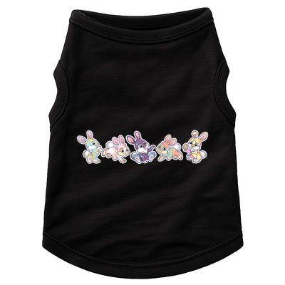Cute Pastel Plaid Easter Bunnies Bunny Rabbits Doggie Tank