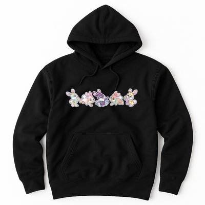 Cute Pastel Plaid Easter Bunnies Bunny Rabbits Hoodie