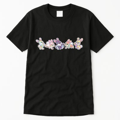 Cute Pastel Plaid Easter Bunnies Bunny Rabbits Tall T-Shirt