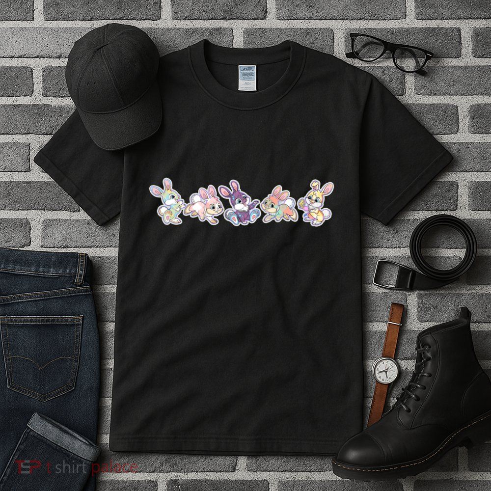 Cute Pastel Plaid Easter Bunnies Bunny Rabbits Tall T-Shirt