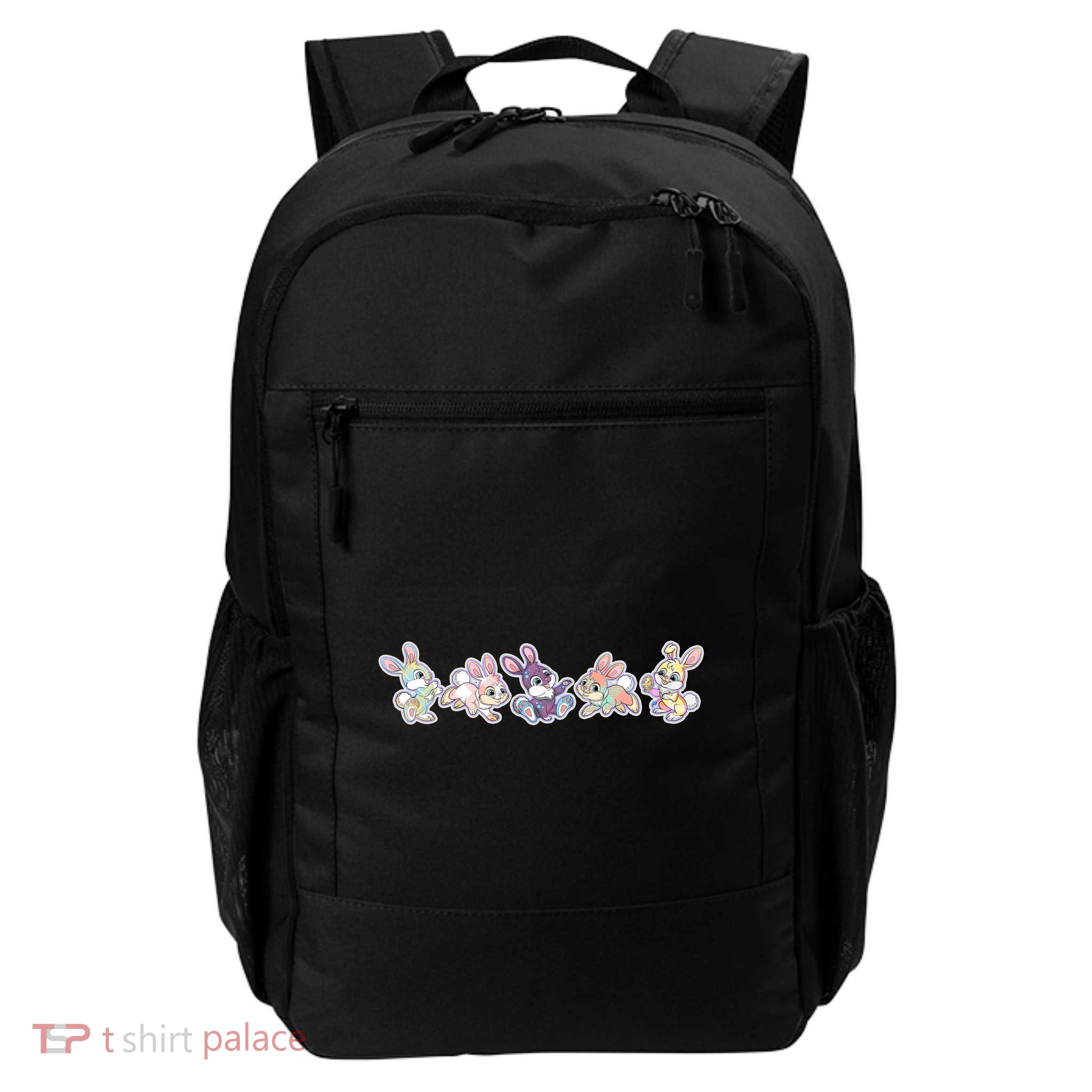 Cute Pastel Plaid Easter Bunnies Bunny Rabbits Daily Commute Backpack