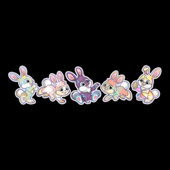 Cute Pastel Plaid Easter Bunnies Bunny Rabbits Drawstring Bag