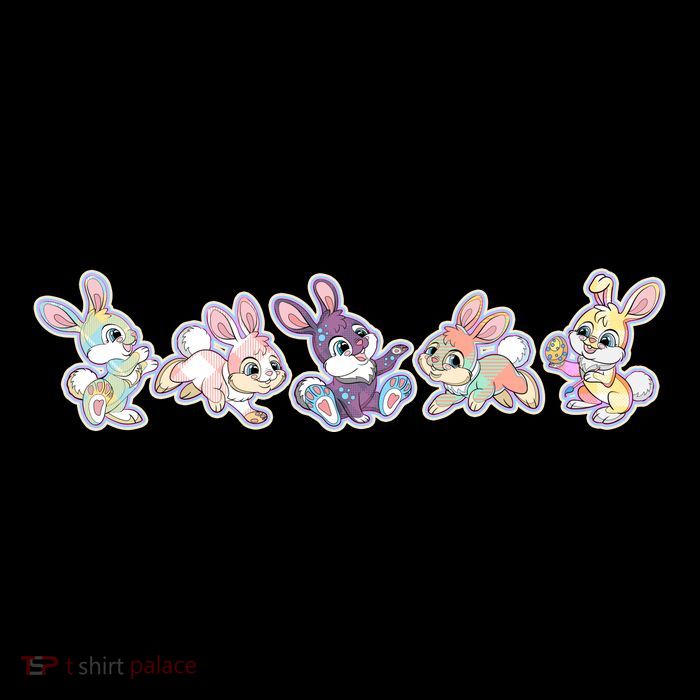Cute Pastel Plaid Easter Bunnies Bunny Rabbits Cooling Performance Long Sleeve Crew