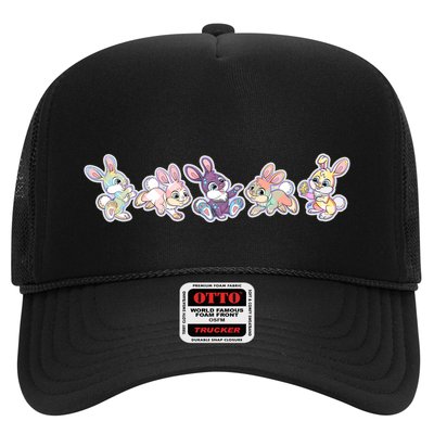Cute Pastel Plaid Easter Bunnies Bunny Rabbits Trucker Hat