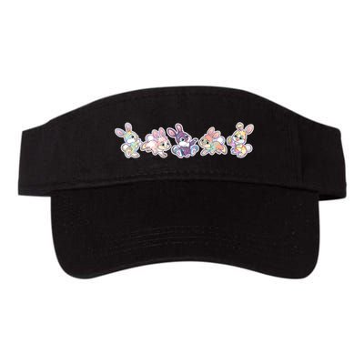 Cute Pastel Plaid Easter Bunnies Bunny Rabbits Visor