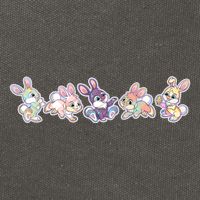 Cute Pastel Plaid Easter Bunnies Bunny Rabbits Cotton Canvas Backpack