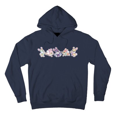 Cute Pastel Plaid Easter Bunnies Bunny Rabbits Hoodie