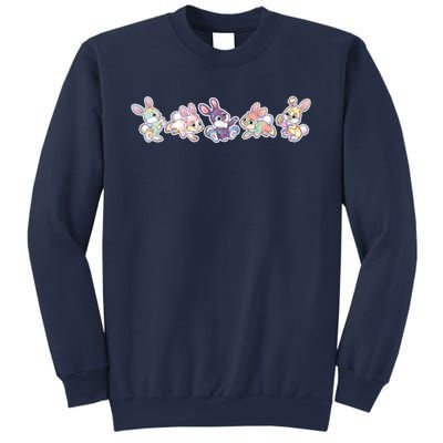 Cute Pastel Plaid Easter Bunnies Bunny Rabbits Sweatshirt