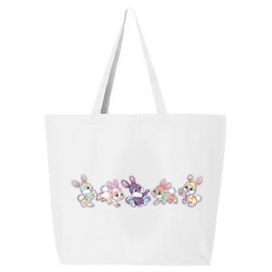 Cute Pastel Plaid Easter Bunnies Bunny Rabbits 25L Jumbo Tote