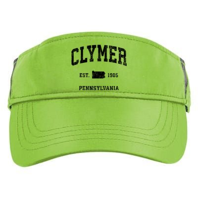 Clymer Pennsylvania Pa Vintage Athletic Adult Drive Performance Visor