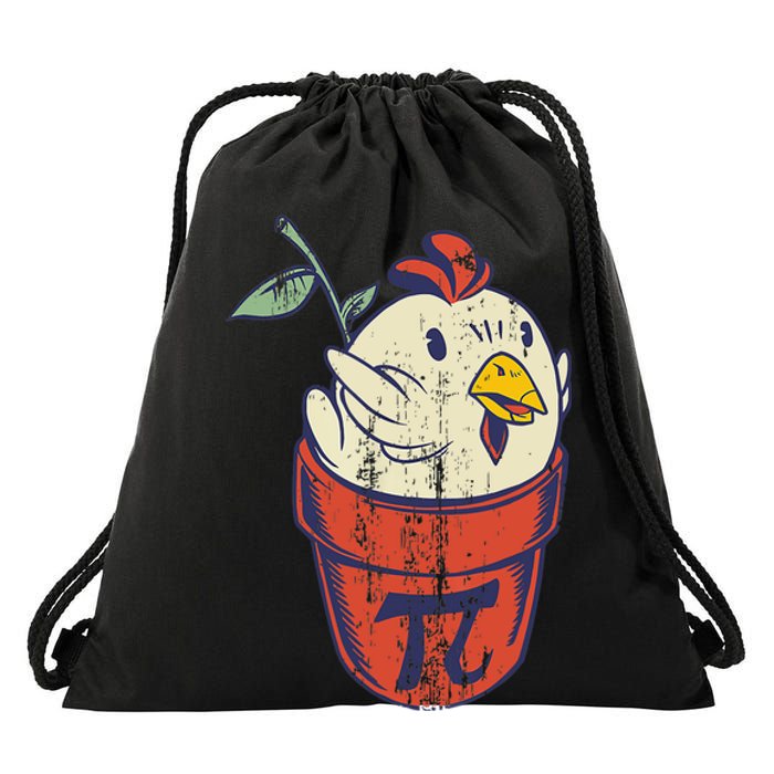 Chicken Pot PI Day Math Funny Teacher Drawstring Bag