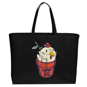 Chicken Pot PI Day Math Funny Teacher Cotton Canvas Jumbo Tote