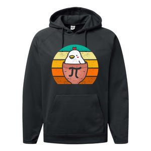 Chicken Pot Pi Day Funny Math Teacher Mathematics Lover Gift Performance Fleece Hoodie