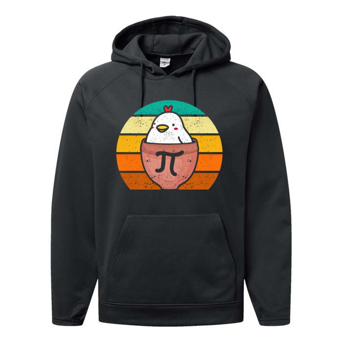 Chicken Pot Pi Day Funny Math Teacher Mathematics Lover Gift Performance Fleece Hoodie