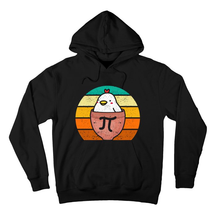 Chicken Pot Pi Day Funny Math Teacher Mathematics Lover Gift Hoodie