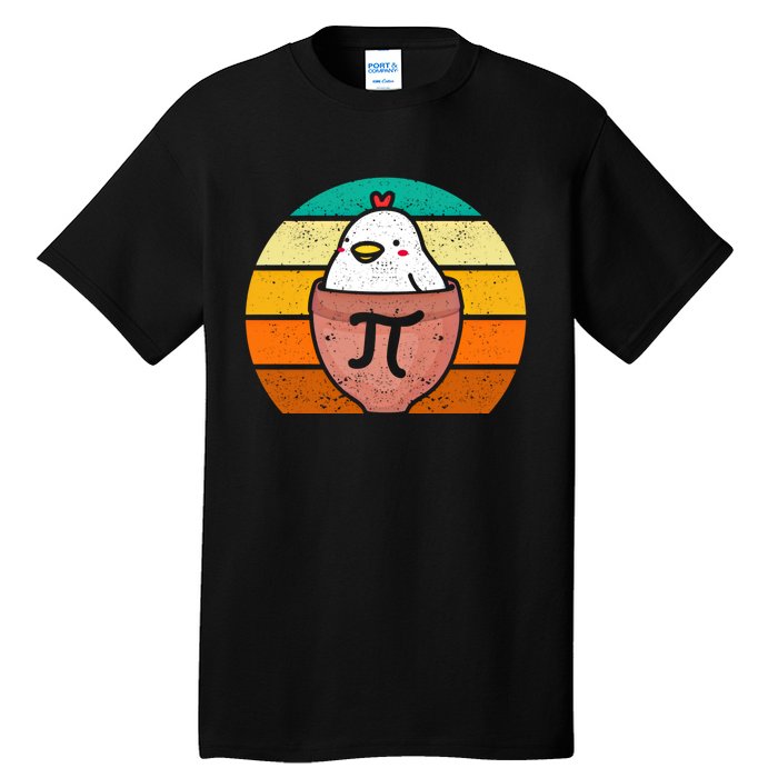 Chicken Pot Pi Day Funny Math Teacher Mathematics Lover Gift Tall T-Shirt