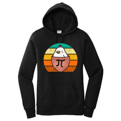 Chicken Pot Pi Day Funny Math Teacher Mathematics Lover Gift Women's Pullover Hoodie