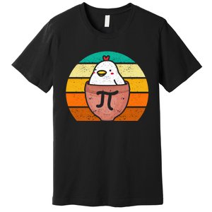 Chicken Pot Pi Day Funny Math Teacher Mathematics Lover Gift Premium T-Shirt