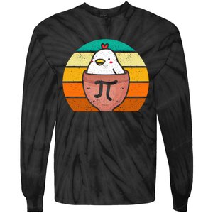 Chicken Pot Pi Day Funny Math Teacher Mathematics Lover Gift Tie-Dye Long Sleeve Shirt