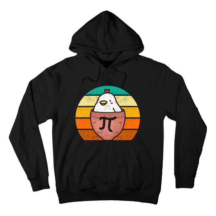 Chicken Pot Pi Day Funny Math Teacher Mathematics Lover Gift Tall Hoodie