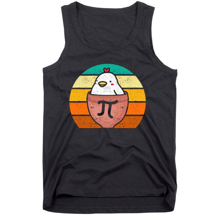 Chicken Pot Pi Day Funny Math Teacher Mathematics Lover Gift Tank Top