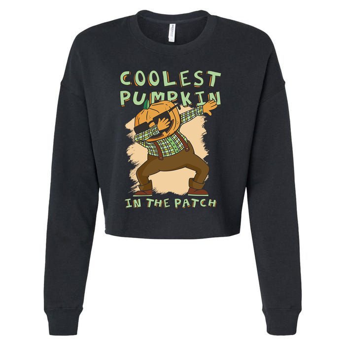 Coolest Pumpkin Patch Halloween Great Gift Cropped Pullover Crew