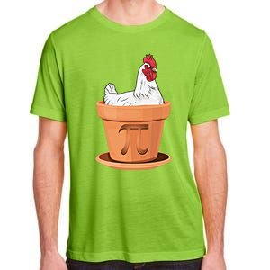 Chicken Pot Pi Day Funny Math Teacher Student Hen Pie Gift Adult ChromaSoft Performance T-Shirt