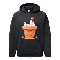 Chicken Pot Pi Day Funny Math Teacher Student Hen Pie Gift Performance Fleece Hoodie