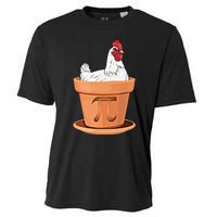 Chicken Pot Pi Day Funny Math Teacher Student Hen Pie Gift Cooling Performance Crew T-Shirt