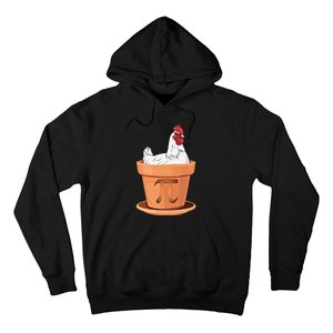 Chicken Pot Pi Day Funny Math Teacher Student Hen Pie Gift Hoodie