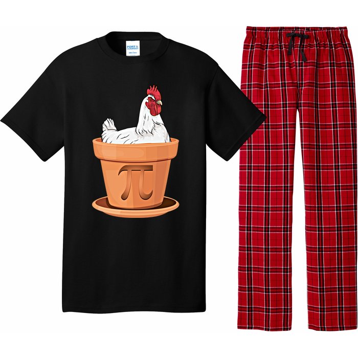 Chicken Pot Pi Day Funny Math Teacher Student Hen Pie Gift Pajama Set