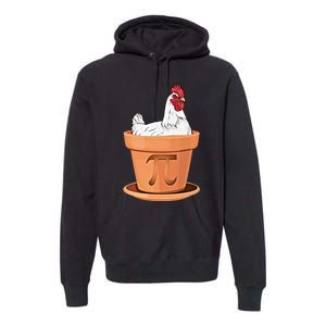 Chicken Pot Pi Day Funny Math Teacher Student Hen Pie Gift Premium Hoodie