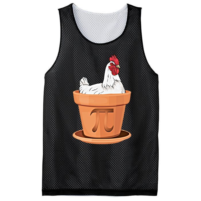 Chicken Pot Pi Day Funny Math Teacher Student Hen Pie Gift Mesh Reversible Basketball Jersey Tank