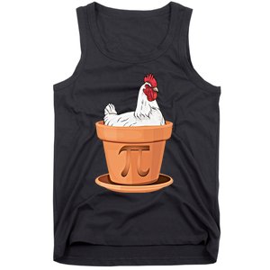 Chicken Pot Pi Day Funny Math Teacher Student Hen Pie Gift Tank Top