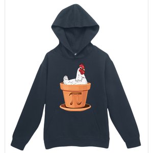 Chicken Pot Pi Day Funny Math Teacher Student Hen Pie Gift Urban Pullover Hoodie