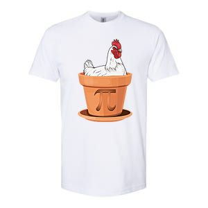 Chicken Pot Pi Day Funny Math Teacher Student Hen Pie Gift Softstyle CVC T-Shirt