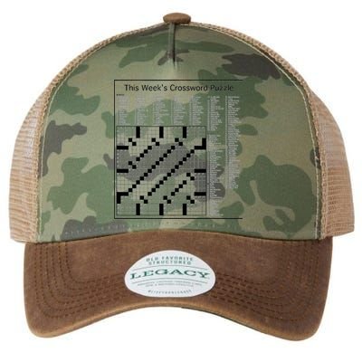Crossword Puzzle Picture Legacy Tie Dye Trucker Hat
