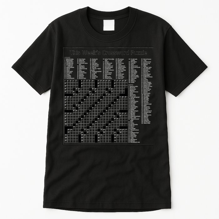 Crossword Puzzle Picture Tall T-Shirt